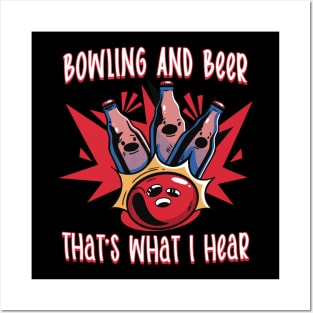 Funny Bowling Bowler Art Posters and Art